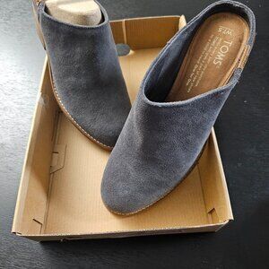 TOMS Leila Mules Black Suede (new $165)